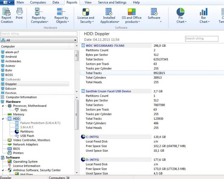Computer inventory software