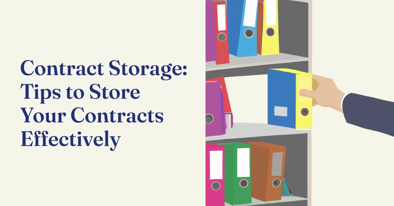 Contract storage system