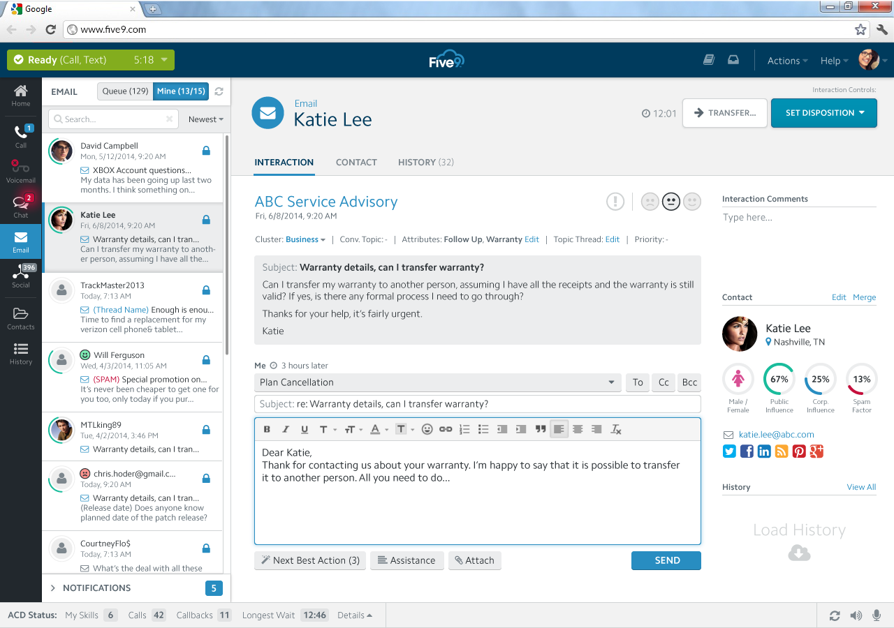 Center tech call software companies high personalized differentiate customer experience