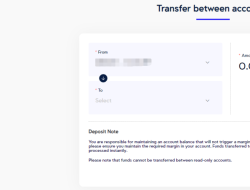 Instant fund transfer between accounts for seamless transactions