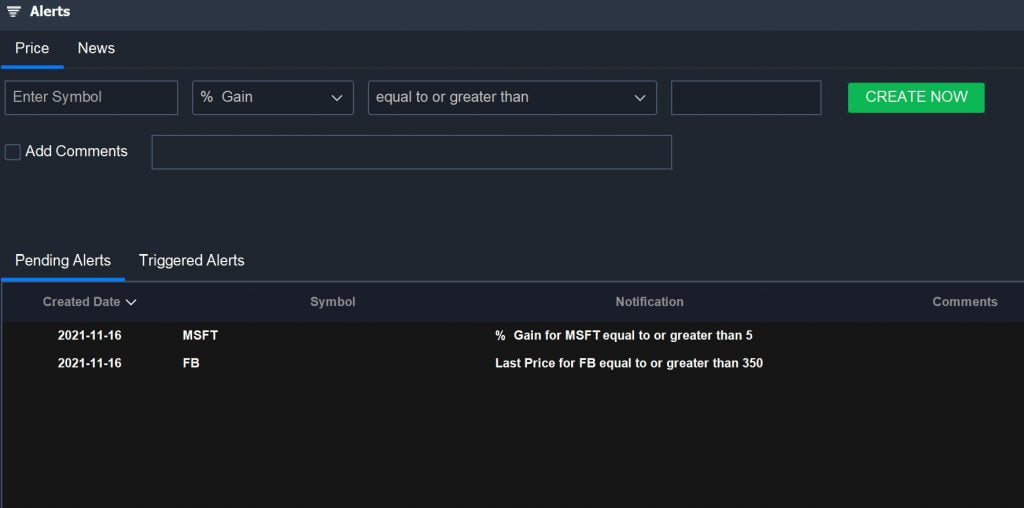 Real-time transaction alerts and notifications
