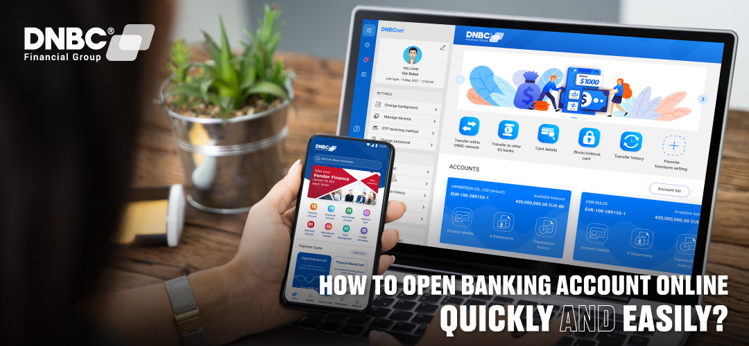 Open bank account online easily
