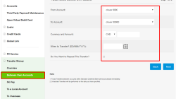 Instant fund transfer between accounts made easy